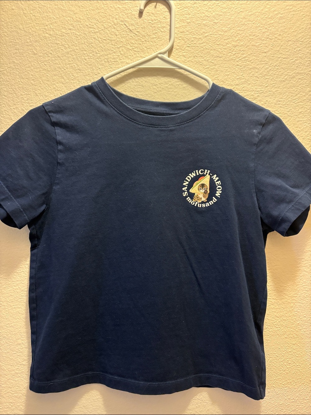 Uniqlo Navy Blue Graphic Short Sleeve Tee